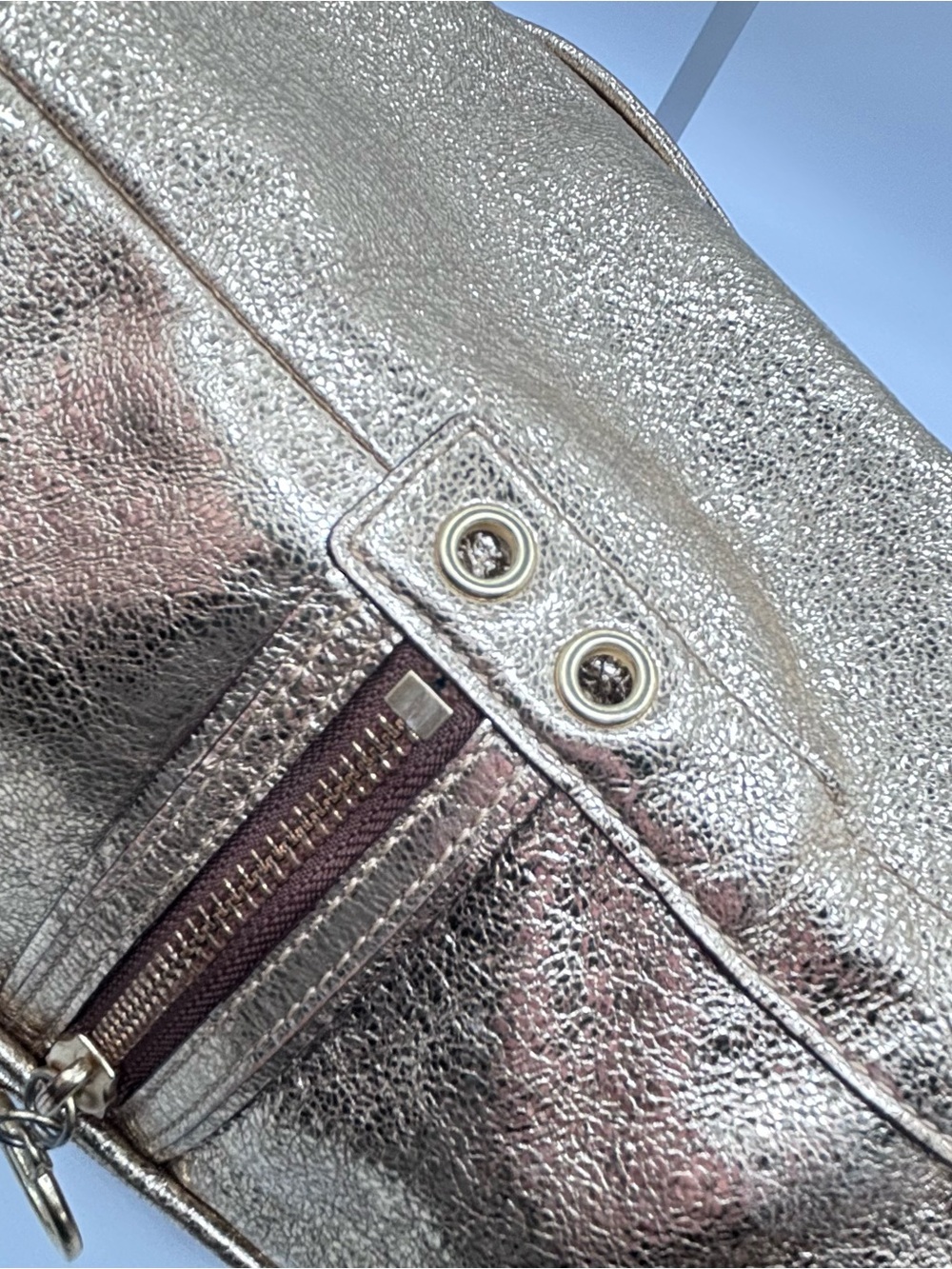 Coach | Poppy Metallic Gold Leather Purse | C0971-13819 - Picture 16 of 16